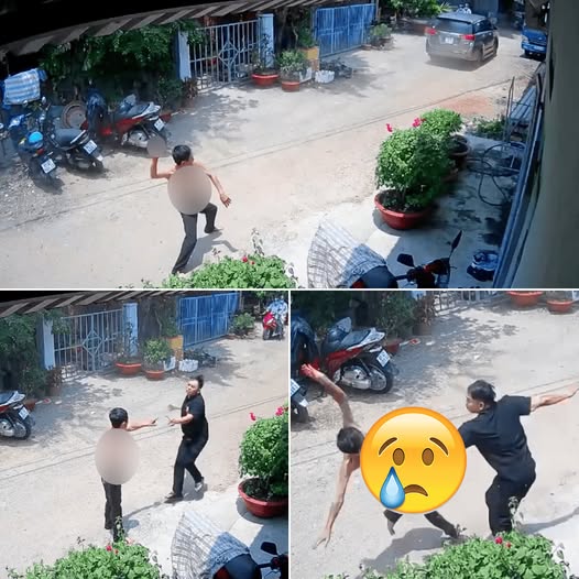 Con trai lái xe ô tô var vào cha , sau đó hai cha con ‘var’ đánh nhau nhau rất căng