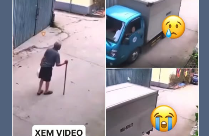 Thương tâm: Xe tải biển 99 lùi phải cụ đang đi bộ 😢 Cân nhắc khi xem, vid dưới cmt 😰😭👇👇